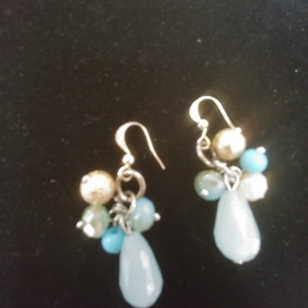 Multi color teardrop earrings